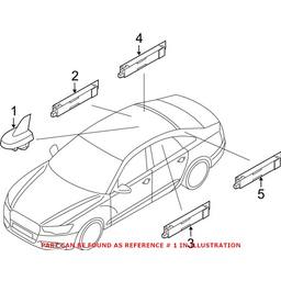 Audi Radio Antenna Mast 4G0035503KGRU